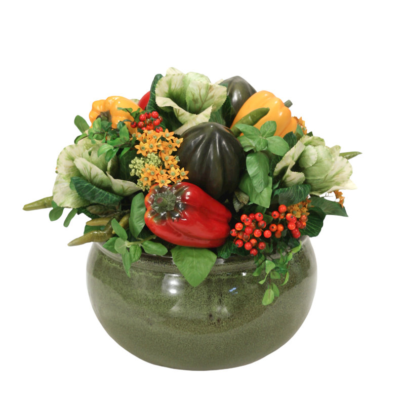 Polysilk Mixed Arrangement in Pot