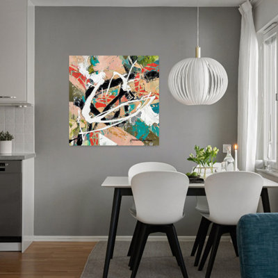 Art abstrait contemporain empilé