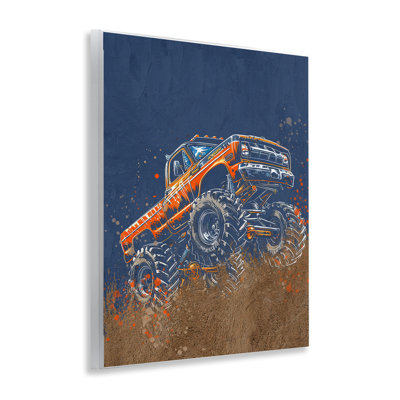 «My Jam Monster Truck», plaque murale par Kim Allen
