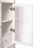 71" Fluted Tall Arched Pantry Cabinet With Glass Doors & Adjustable Shelves, Elegant Display Storage For Kitchen, Living Room, Dining Room, White-1112981736