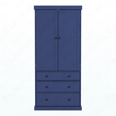 Garde-manger autoportant Farmhouse 77In - 3 tablettes réglables + 8 tablettes de porte + 3 tiroirs
