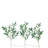 23in. Lighted Artificial Olive Branch Stems with 30 Warm White LED Lights - Set of 3
