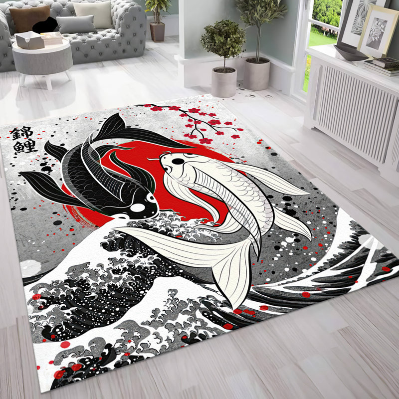 Contemporary Non-Woven Soft Type Printed Rug with Intricate Floral Design for an Elegant Living Space, Rectangle 2'8" x 4'11"