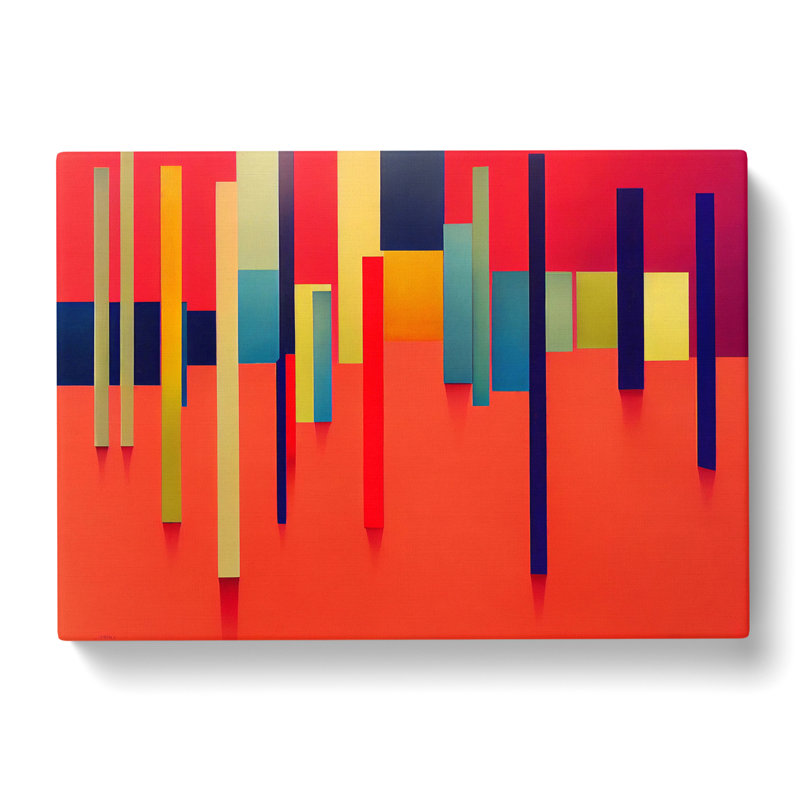 Intense Modern Abstract Art - Wrapped Canvas, 40cm H x 60cm W x 3cm D