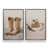 Cadre flottant en chrome poli