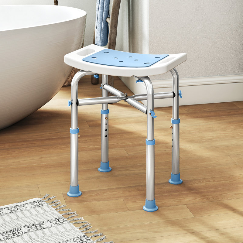 Shower Stool, Blue