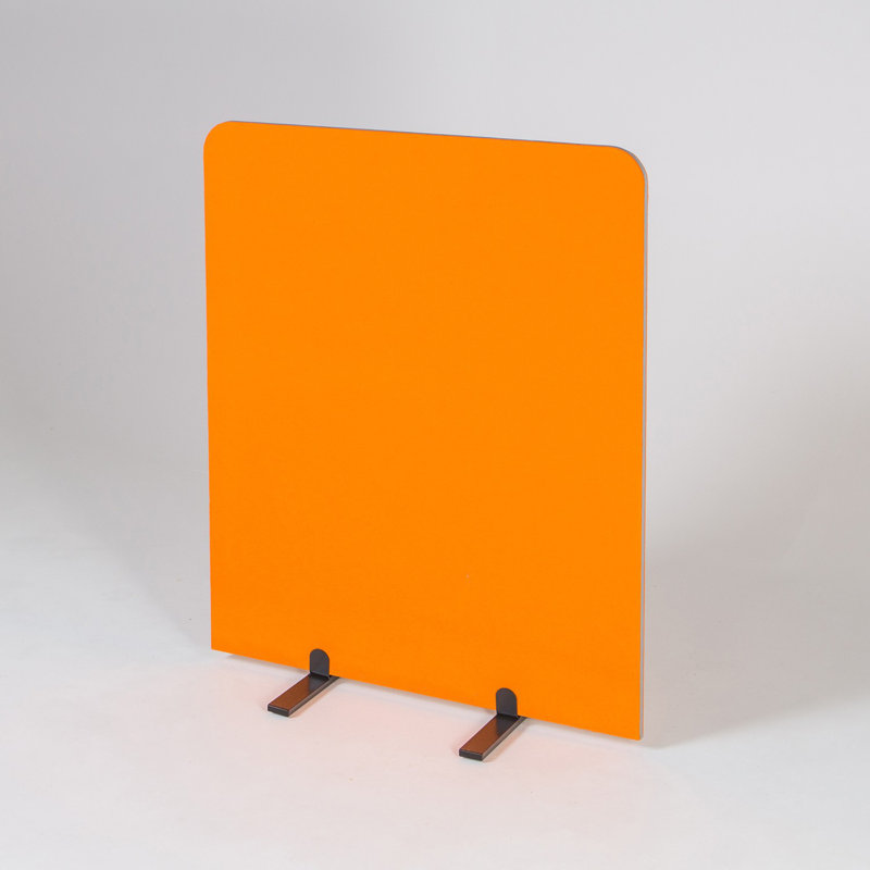 Wood Panel, 90cm H x 100cm W x 3cm D, Orange
