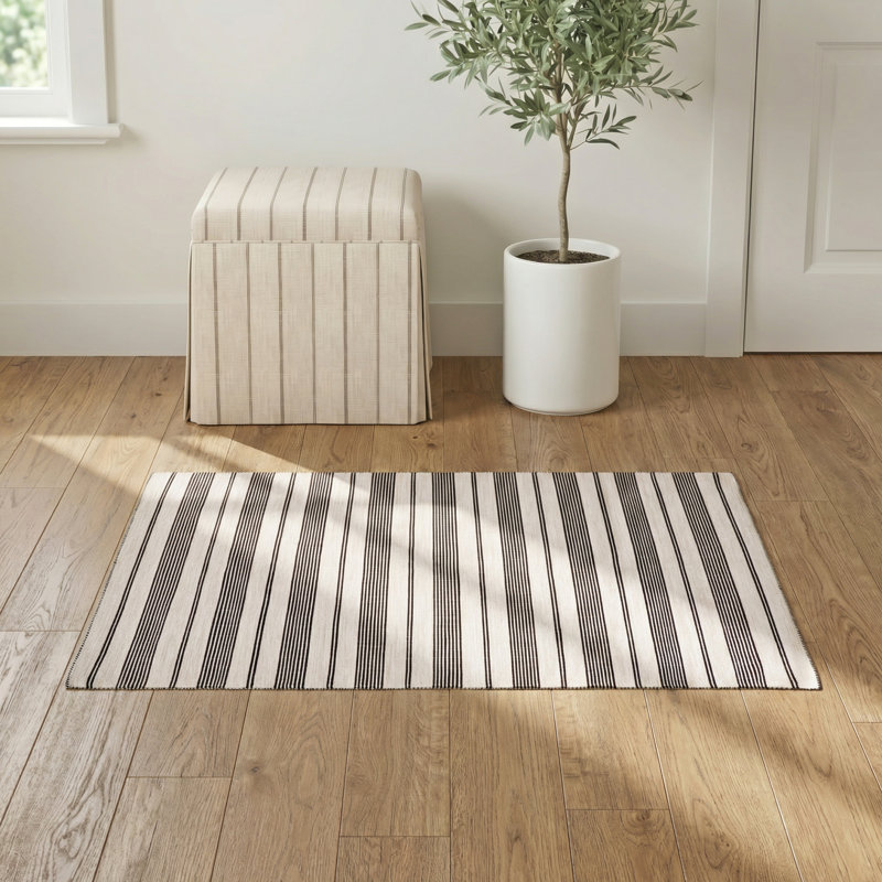 Perci Striped Indoor / Outdoor Rug, Rectangle 2' x 3'