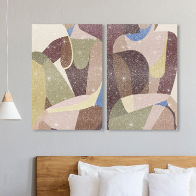 Body Studio Set Abstract Canvas Print by Oliver Gal, Black Frame, 10 x 15