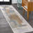Giavonna Abstract Coastal Watercolor Machine-Washable Cream/Multi Rug-2136142020