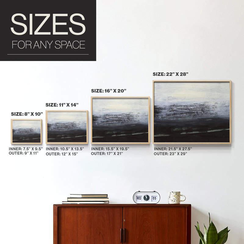 Moment in Space I -Framed Print - Restickable, 8" H x 10" W, Natural