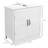 Bathroom Cabinet With Adjustable Shelf, White, Enhancing Utility Space Sink Unit, Shelf Solution