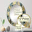 Hippeastrum - Miroir mural moderne ovale-1953485386