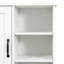 Armoire de rangement pour la lessive avec panier inclinable, plusieurs tablettes et portes réglables, organisateur autoportant pour la maison