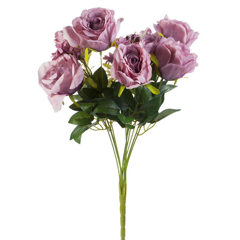Mélange de roses et de buissons, Mauve