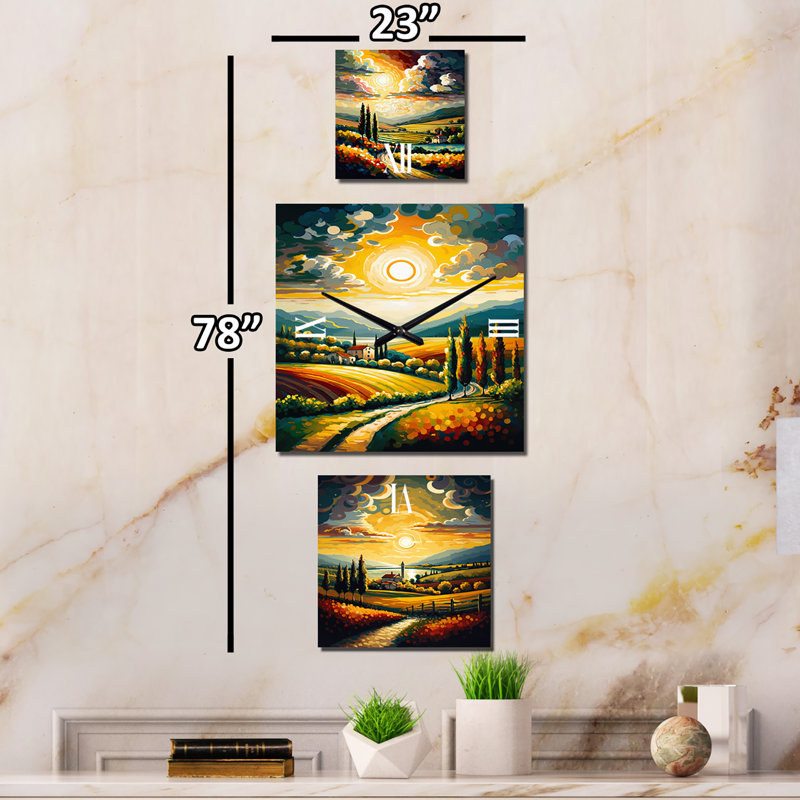 Lyndan Metal Wall Clock