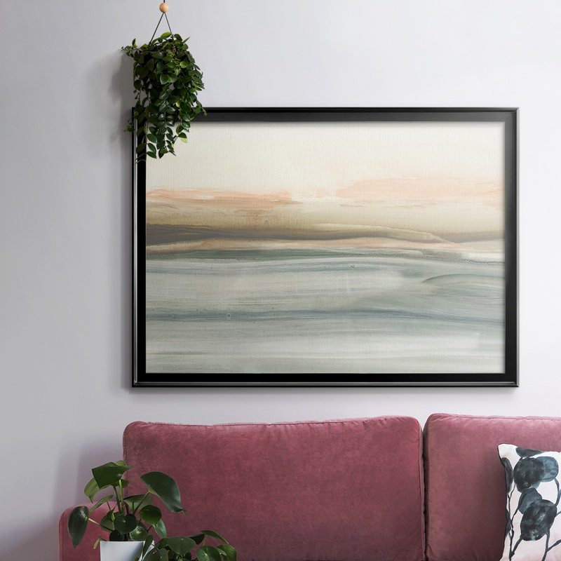 Atlantic Sunrise II, toile tendue avec cadre_2766521, H 30 po x l 44 po x P 1,5 po, Noir