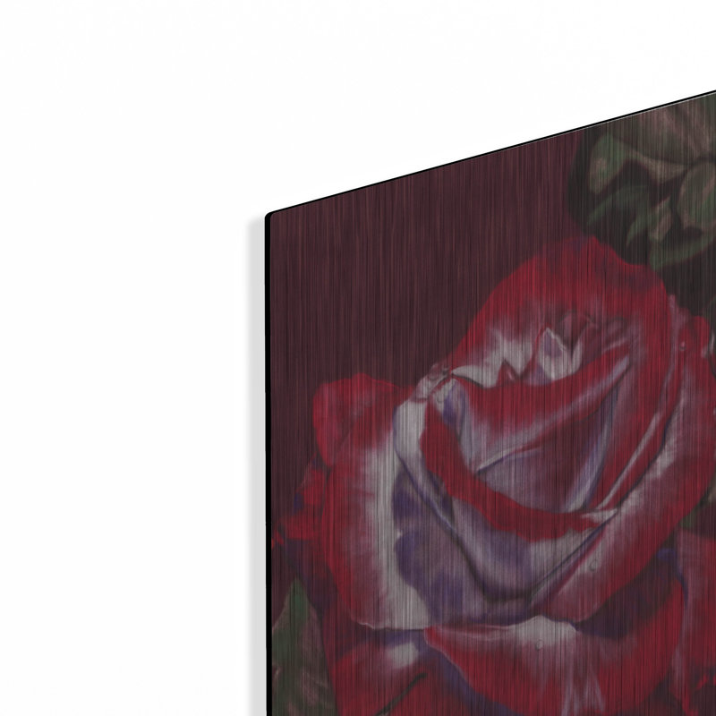 «Ruby» par Barbara Keith, art mural en métal, H 16 po x l 12 po