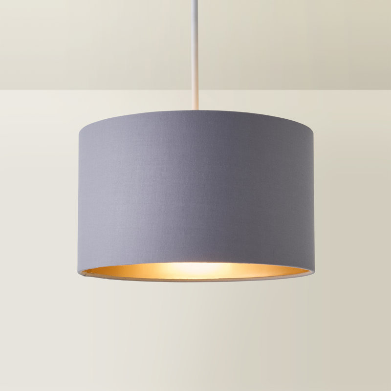 Tabethia 15cm H Linen Blend Lamp Shade in Grey