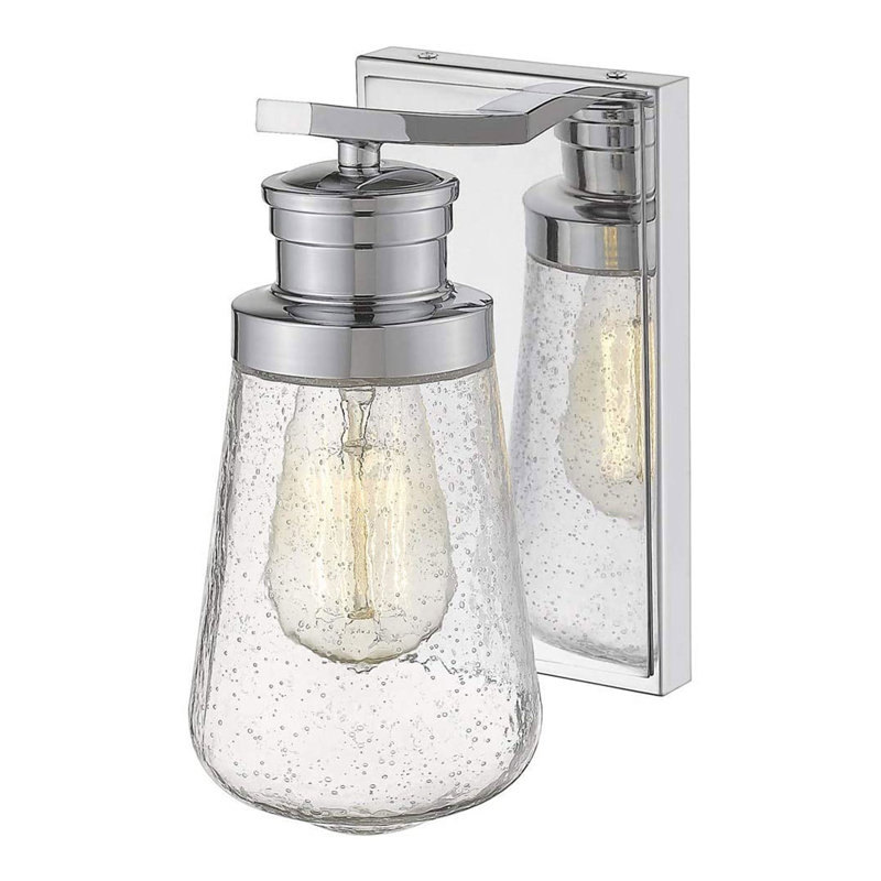 Appliquee à bras 1 lumières Losino, Chrome