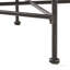 Table de patio en fer noir brossé noir, P 16,50 po x l 16,75 po, H 16 po, complète l'espace de vie extérieur avec chaises et tables basses, table de bout à assembler requise, nécessaire