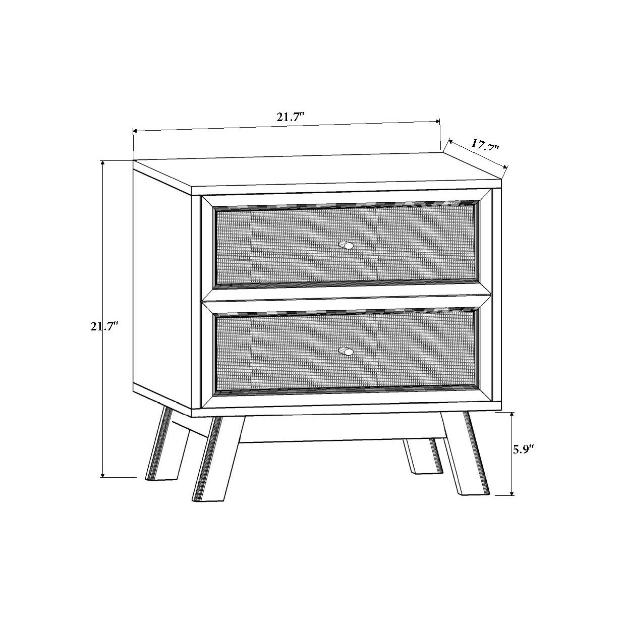 Niara Zuzu 22" Nightstand