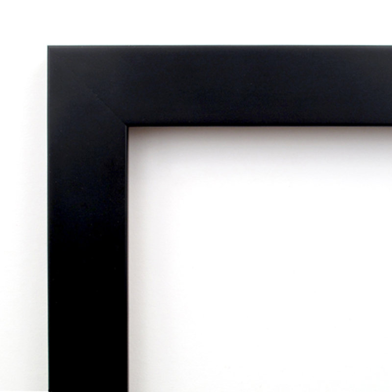 Cadre photo noir en bois noir, L 20 po x H 24 po