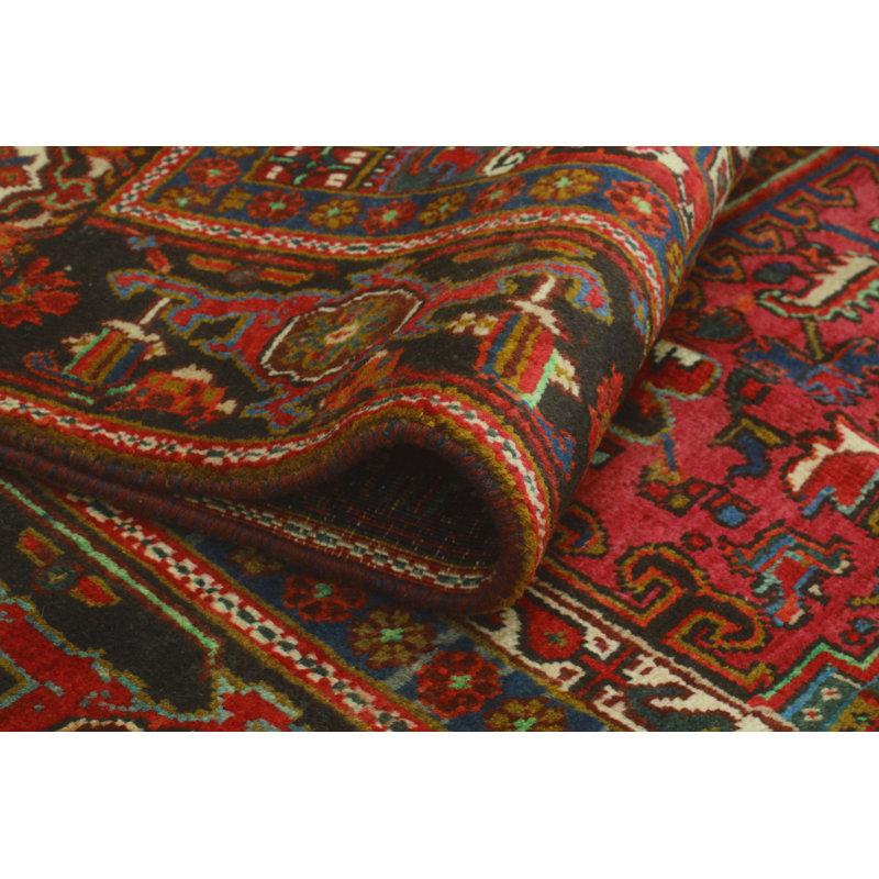 One-of-a-Kind 7'2" 10'10 New Age Rectangle Wool Area Rug in Brown and Ivory