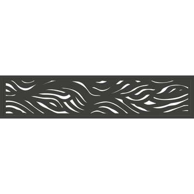 16" H x 72" W Stream Decorative Extension And Wall Décor, Composite Fence Panel