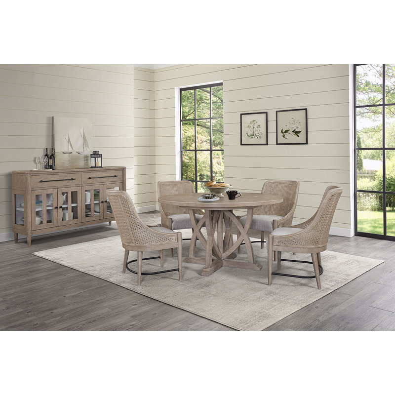 Buffet Power Raedy avec portes d'armoire en verre