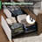 Bed Frame With Led Bookcase Headboard-163853666