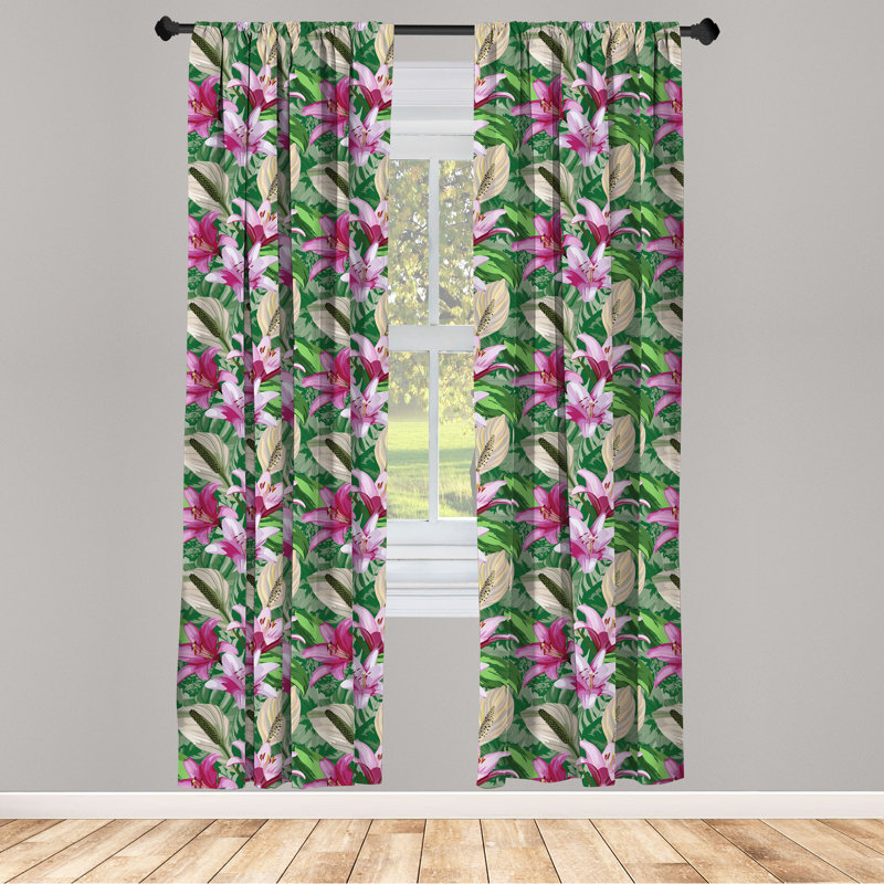 Rideaux 4 panneaux East Urban Home, L 56 po x L 63 po