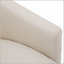 Chaise d'appoint en polyester naturel avec une fabrication durable et un design polyvalent pour les intérieurs modernes et traditionnels