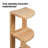 Corner Shelf, 4 Pieces, USA-Grown Solid Hickory Hardwood-97831689