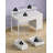 Linze Computer Desk w/ Monitor Shelf, RGB LED Lights, USB Ports & Drawers-1596587753-1596587755