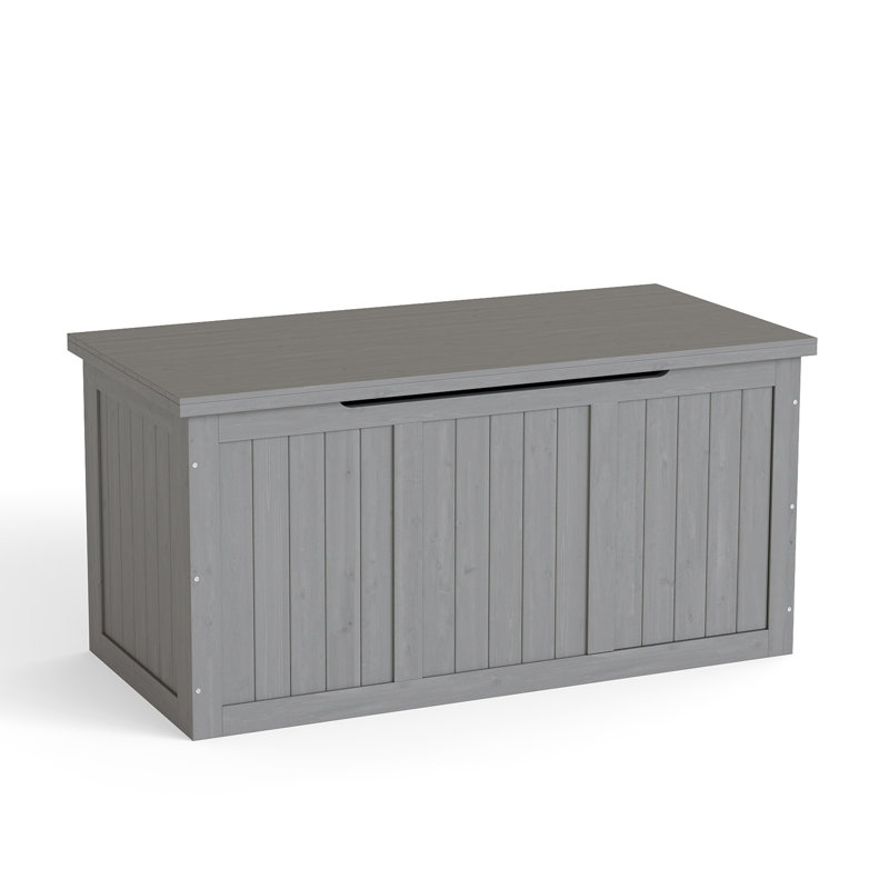 Gallon Outdoor Wooden Deck Box, 22" H x 45" W x 22" D, Gray