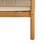 Chaises longues modernes de patio, chaise de club de corde de bois d'acacia pour la maison extérieure