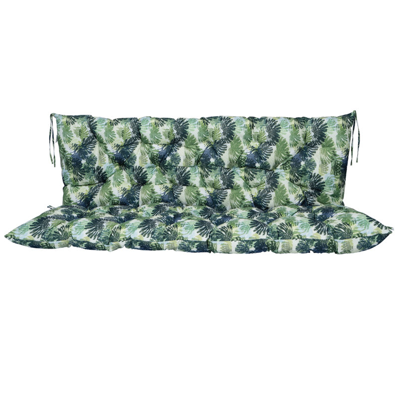 Coussins de balancelle avec dossier, coussin d'extérieur imperméable de 4 po d'épaisseur, coussin seulement