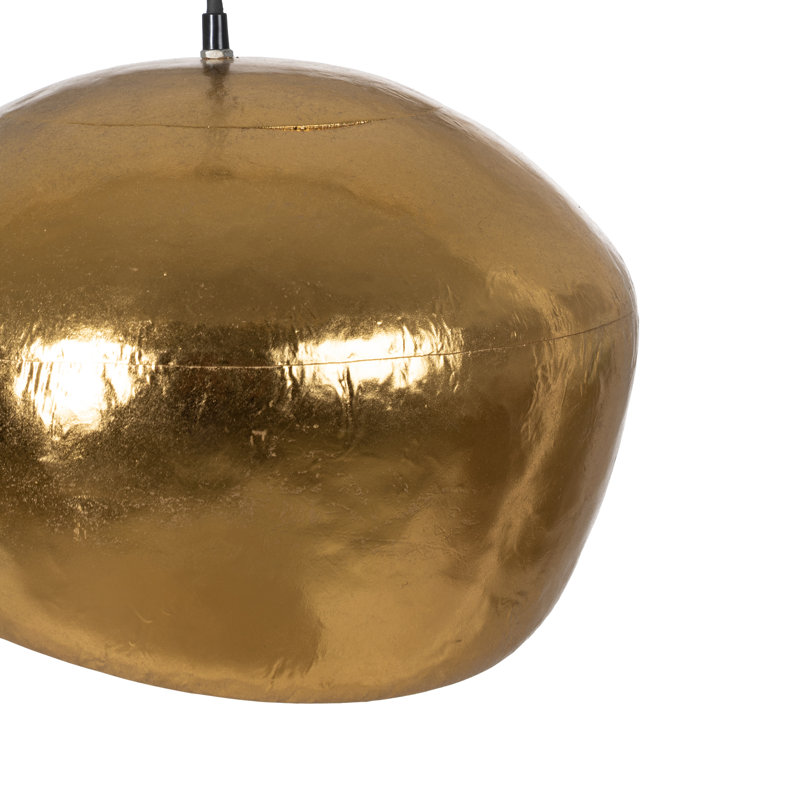 1 - Light Gold Pendant, 30cm H x 38cm W x 38cm D