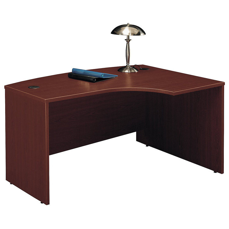 Series C L-Shaped Computer Desk, Mahogany, Right