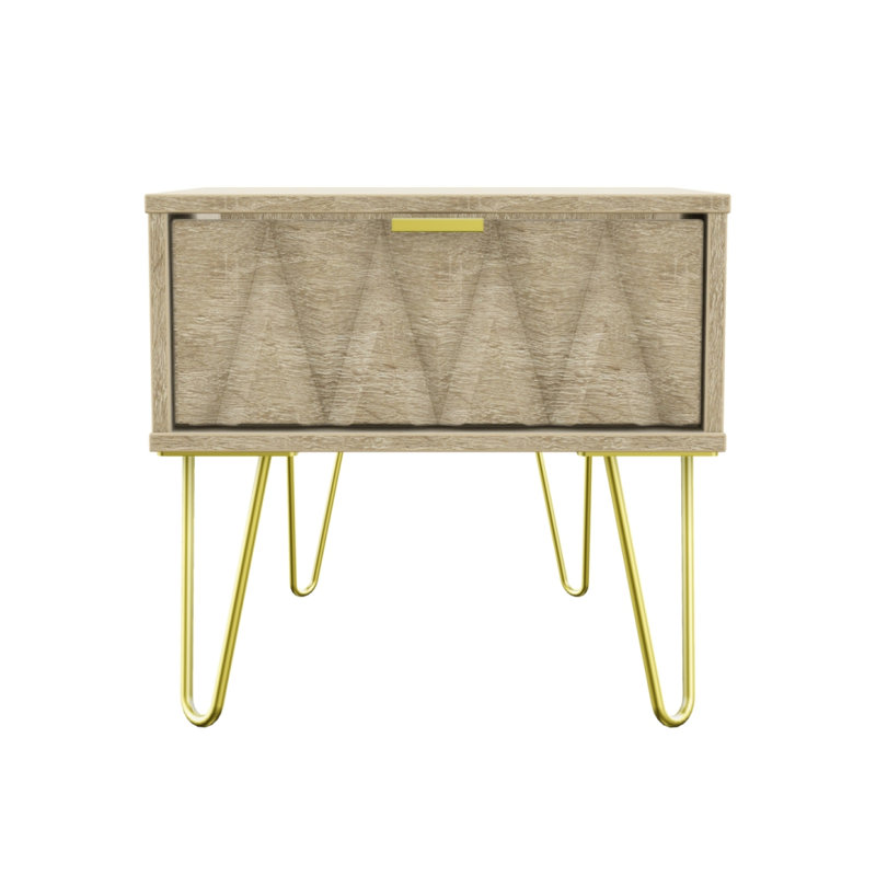 Fully Assembled Swanwyck 1 - Drawer Nightstand, Bardolino Oak
