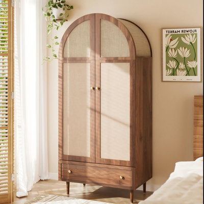 2 Door Manufactured Wood Wardrobe