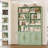 Kirklyn 73" H Standard Storage Bookcase with Doors and 8 Open Shelves, Modern Wood Organizer-115747577