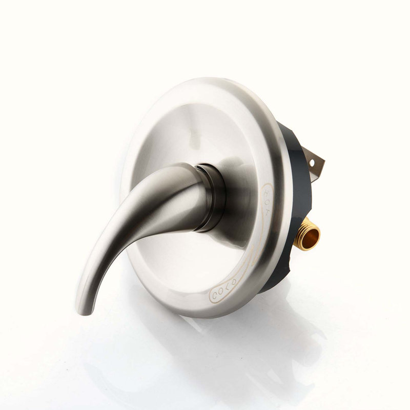 Complete Shower System with Rough in-Valve, Brushed Nickel