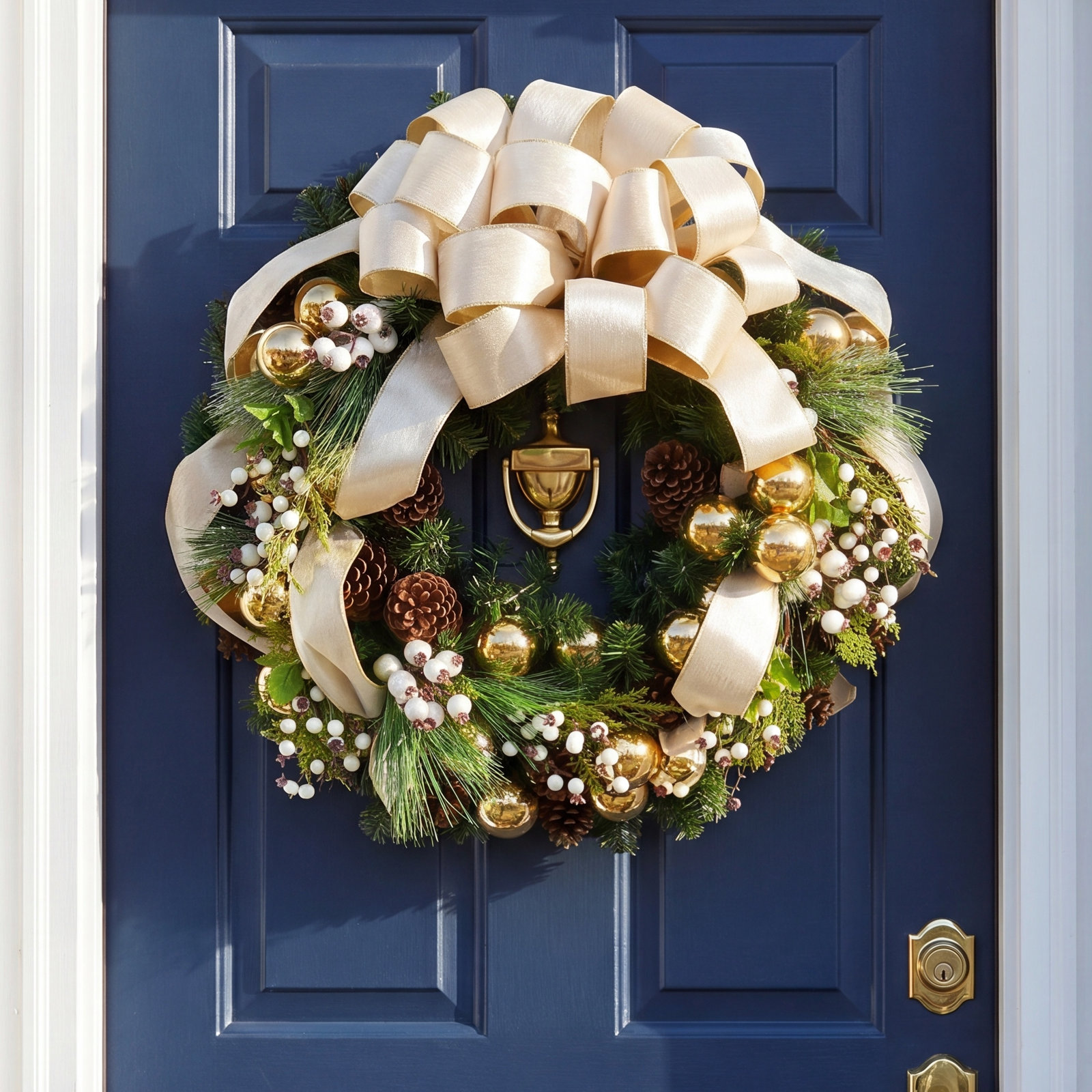 Jolett 32" Pine Front Door Wreath