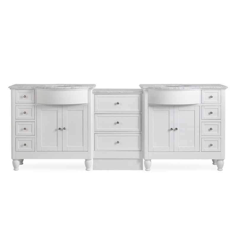 Meuble-lavabo 91 po blanc, H 51 cm x l 76 cm