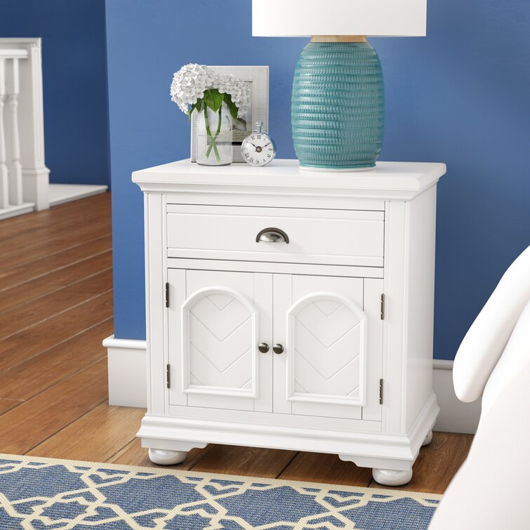 ( from the back it has a hole, broken) Brisco 1 - Drawer Nightstand