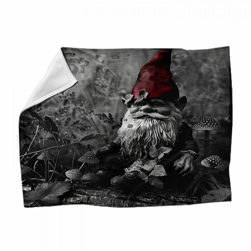Jeté en polaire Gnome - Jetés décoratifs pour canapés ou lits, L 51 po x H 60 po