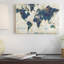 «World Map Collage» par Sue Schlabach, reproduction d'art sur toile tendue-74880102-74880110-74880111