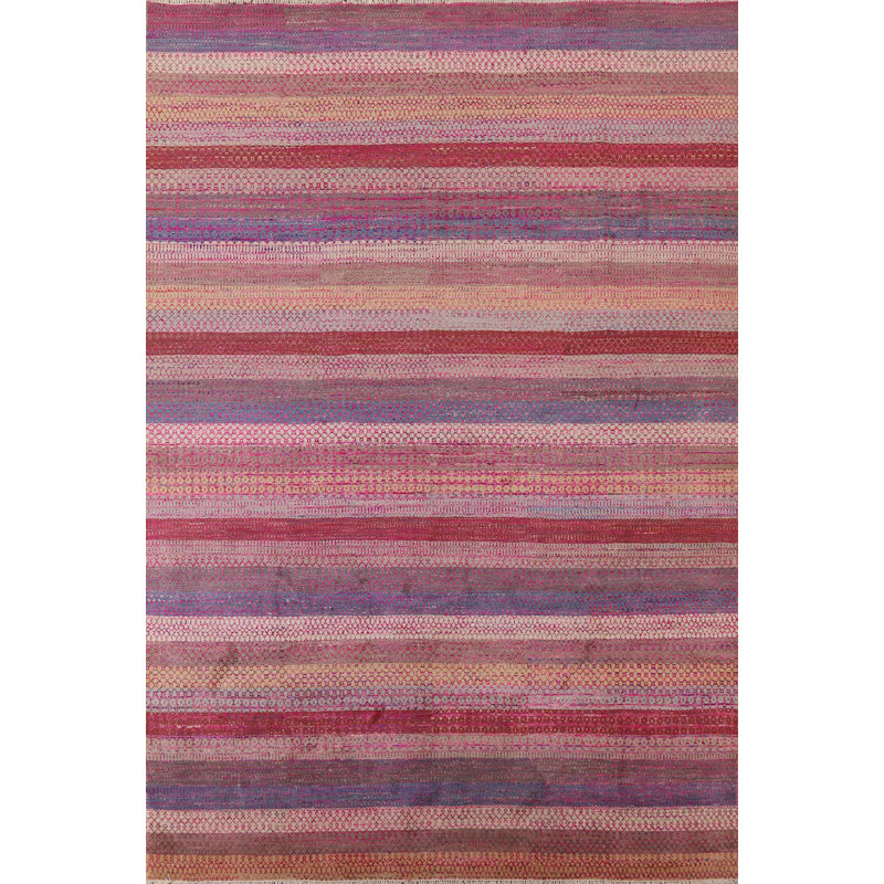 Striped Gabbeh Oriental Area Rug 8x11
